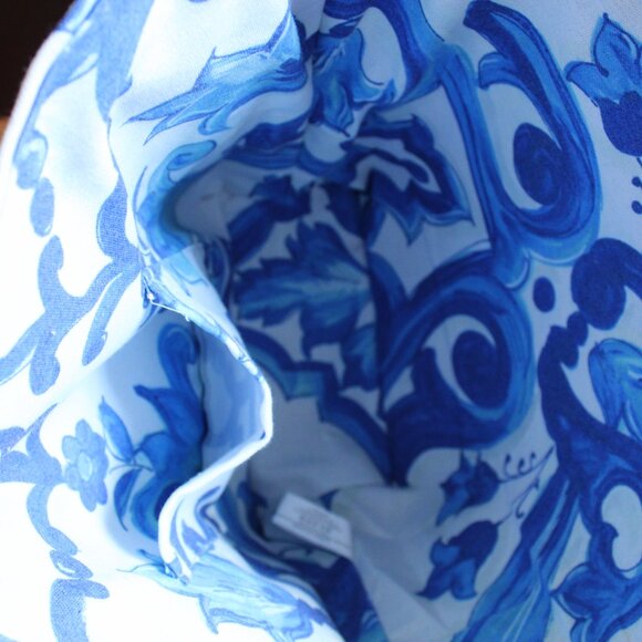 Dolce & Gabbana Light Blue Beach Summer Straw Tote Shopper Travel Bag - Picture 5 of 5